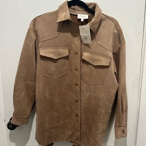 BÖHME - Brown Suede Shirt Jacket